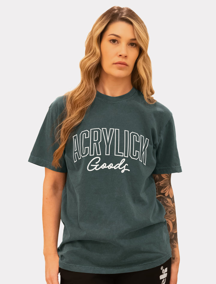 Womens Varsity Faded Tee