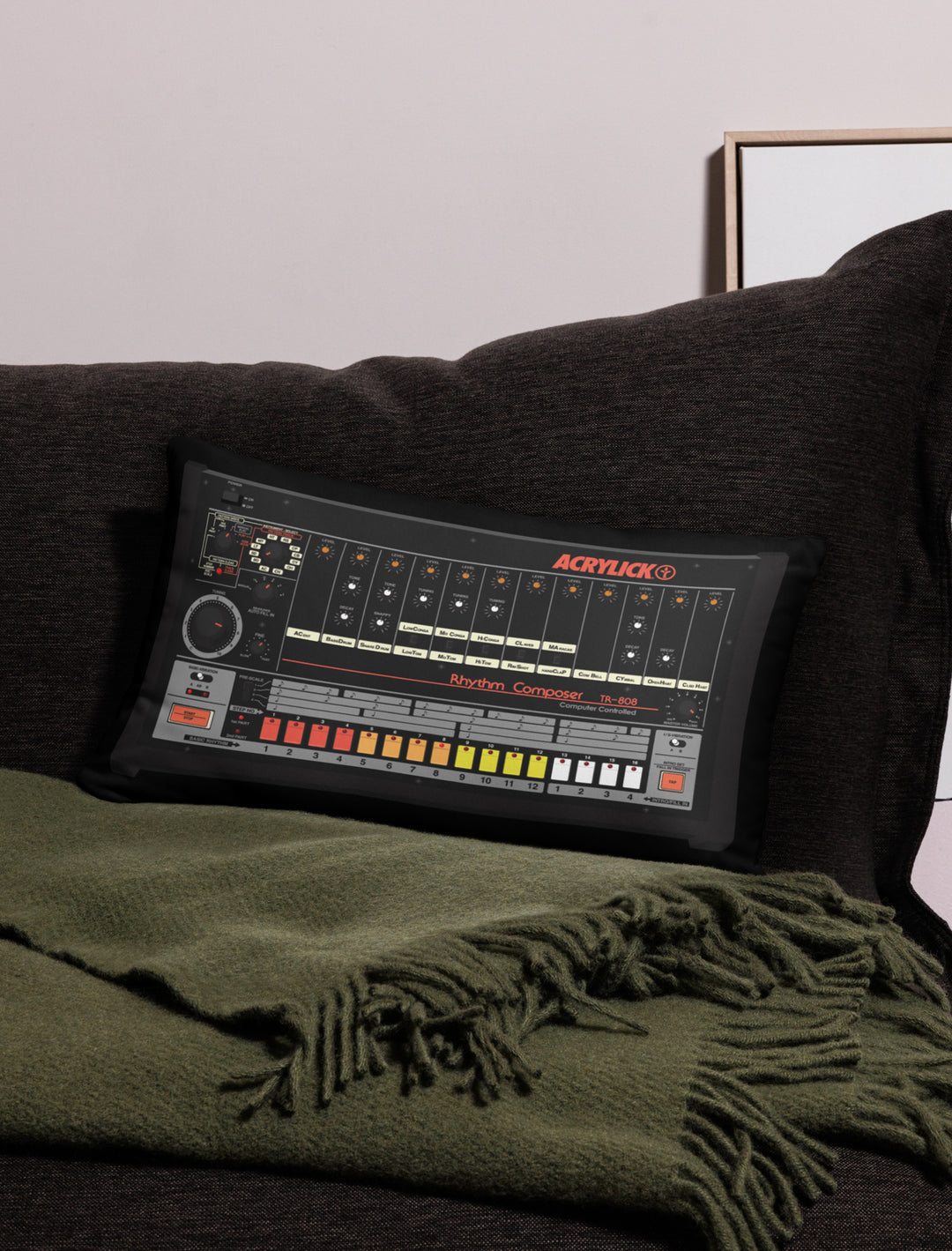 Tr-808 Camo Pillow