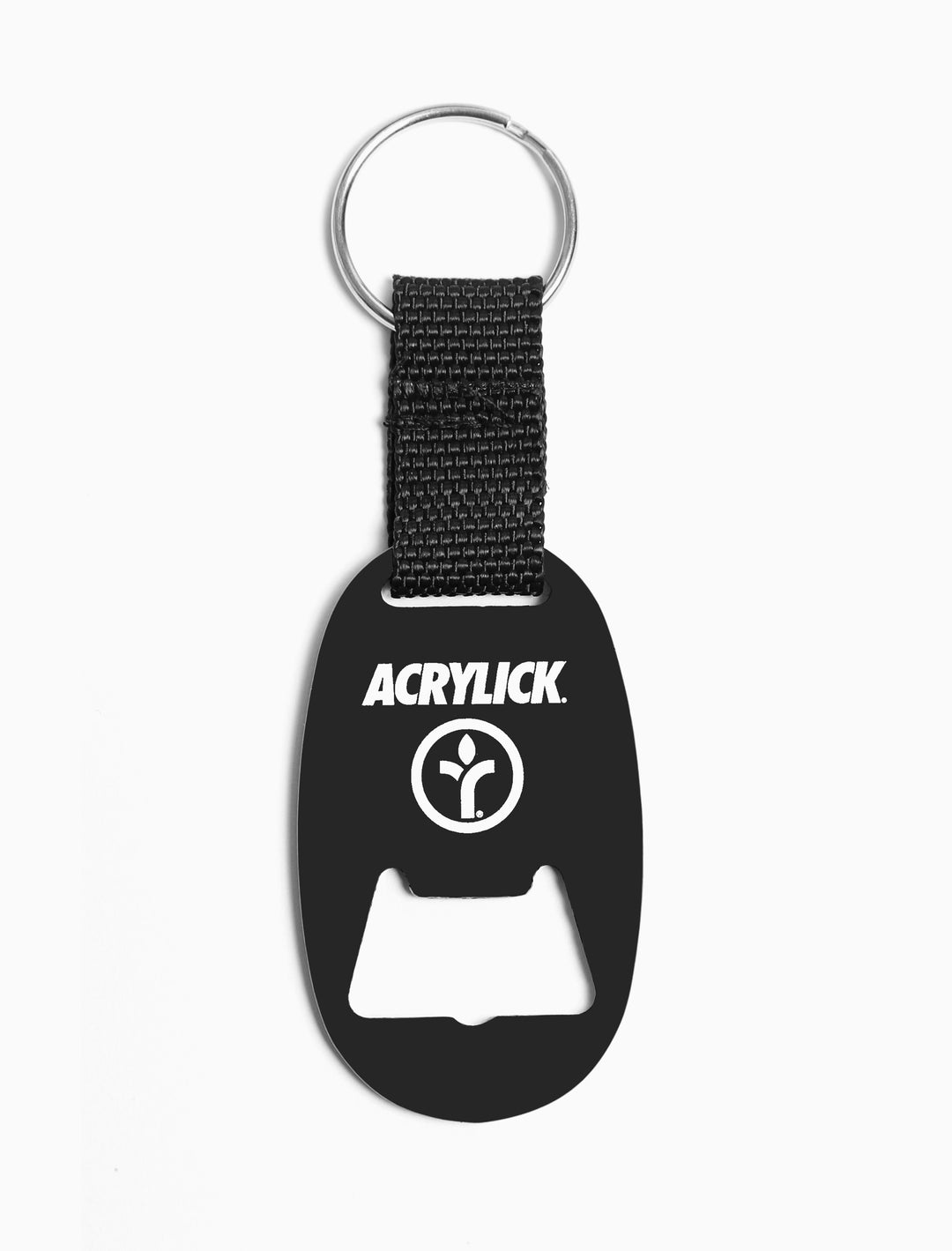 Acrylick Orbit Bottle Opener w/ Key Ring