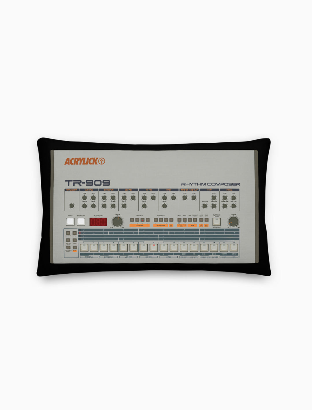 Tr-909 Camo Pillow